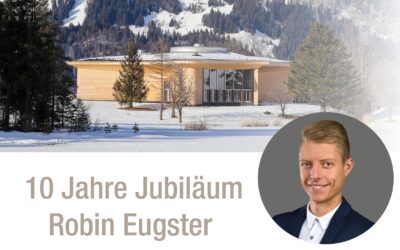 10-jähriges Dienstjubiläum Robin Eugster