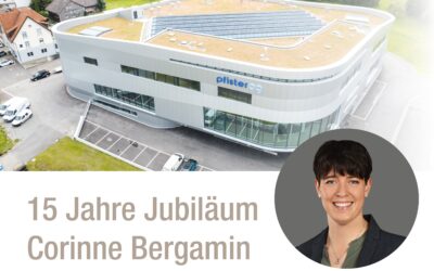15-jähriges Dienstjubiläum Corinne Bergamin